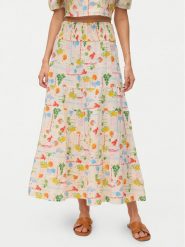 Vero Moda Spódnica maxi Elena 10351018 Beżowy jasny Regular Fit. Brązowe spódnice damskie Vero Moda, s, bez wzorów, z bawełny, maxi. Za 219.99 zł.