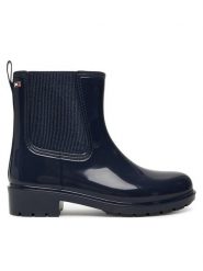 Tommy Hilfiger Kalosze Flag Hardware FW0FW08966 Granatowy. Niebieskie kalosze damskie Tommy Hilfiger, bez wzorów, z tworzywa sztucznego. Za 299.99 zł.