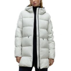 Kurtka ECOALF MARANGU JACKET WOM Biały. Białe kurtki damskie Ecoalf, l, bez wzorów, z syntetyku, bez kaptura. Za 856.45 zł.