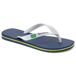 Niebieskie Japonki Ipanema Wygodne Obuwie Damskie. Niebieskie klapki damskie Ipanema, bez wzorów, z materiału, bez obcasa, bez zapięcia. Za 89.99 zł.