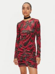 Just Cavalli Sukienka codzienna 77PAO920 Czerwony Slim Fit. Czerwone sukienki damskie Just Cavalli, bez wzorów, z syntetyku, bez ramiączek. Za 689.99 zł.