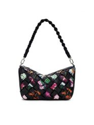 Desigual Torebka 25SAXPBQ Czarny. Czarne torebki klasyczne damskie Desigual, ze skóry, bez dodatków. Za 319.99 zł.