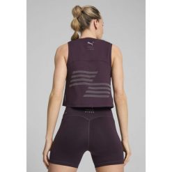 Damska koszulka bez rękawów PUMA x HYROX CLOUDSPUN PUMA Midnight Plum Purple. Fioletowe koszulki damskie Puma, xl, bez wzorów, bez kołnierzyka, bez ramiączek. W wyprzedaży za 114.00 zł.