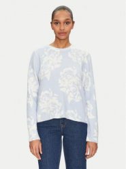 Morgan Sweter 251-MPETAL Błękitny Regular Fit. Niebieskie swetry klasyczne damskie Morgan, s, z syntetyku, bez kołnierzyka. Za 149.99 zł.