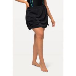 Damska Spódnica kąpielowa marszczenia po bokach gumka w pasie. Czarne bikini Ulla Popken, bez wzorów, z elastanu. Za 123.99 zł.