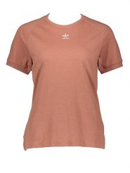Adidas Koszulka "Essential" w kolorze jasnobrązowym rozmiar: XS. Brązowe bluzki damskie Adidas, xs, bez wzorów, bez kołnierzyka, bez ramiączek. Za 105.38 zł.