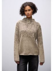 Street One Sweter w kolorze beżowym rozmiar: 38. Brązowe swetry klasyczne damskie Street One, bez kołnierzyka. Za 258.52 zł.