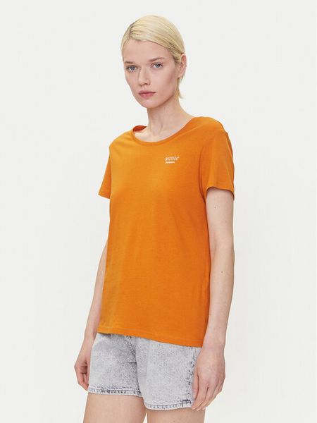 Mustang T-Shirt Alma 1016155 Pomarańczowy Regular Fit. Brązowe t-shirty damskie Mustang, m, bez wzorów, z bawełny, bez kołnierzyka. Za 39.99 zł.
