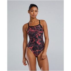 Strój pływacki damski TYR W DMDFIT SYNAPSE. Czerwone bikini TYR, bez wzorów. Za 298.30 zł.