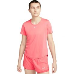 Odzież Nike. Czerwona koszulki sportowe damskie Nike, bez wzorów, bez ramiączek. Za 180.99 zł.
