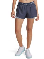 Under Armour Szorty funkcyjne 2w1 w kolorze granatowo-błękitnym rozmiar: S. Niebieskie spodenki sportowe damskie Under Armour, s, bez wzorów, outdoorowe. Za 105.38 zł.