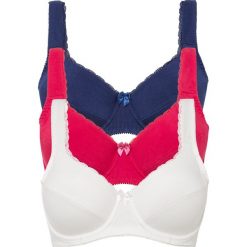 Biustonosz na fiszbinach z miękką bawełną organiczną (3 szt.). Czerwone biustonosze bonprix, bez wzorów, z bawełny. Za 142.99 zł.