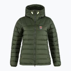 Kurtka puchowa Fjällräven Expedition Pack Down Hoodie. Zielone kurtki damskie Fjällräven, bez wzorów, z puchu, bez kaptura. Za 1,490.65 zł.
