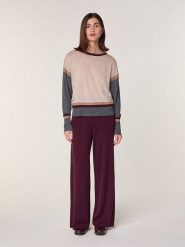 Rodier Wełniany sweter w kolorze beżowym rozmiar: S. Brązowe swetry klasyczne damskie Rodier, s, z wełny, bez kołnierzyka. Za 260.99 zł.