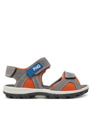 Primigi Sandały 7893211 M Szary. Szare sandały chłopięce Primigi, ze skóry, bez zapięcia. Za 159.99 zł.