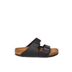 Klapki turystyczne uniseks Birkenstock Arizona 551251 Black. Czarne klapki damskie Birkenstock, bez wzorów, z materiału, bez obcasa, bez zapięcia. Za 359.00 zł.