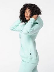 Basiclo Bluza w kolorze turkusowym rozmiar: M. Niebieskie bluzy damskie Basiclo, m, bez wzorów, z kapturem. Za 132.36 zł.