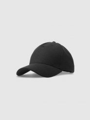 4F Czapka z daszkiem strapback uniseks - czarna Uniwersalny. Czarne czapki z daszkiem damskie 4F, na lato, bez wzorów, z syntetyku. W wyprzedaży za 59.99 zł.