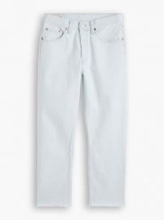 Levi's Dżinsy "501® Crop" - Regular fit - w kolorze błękitnym rozmiar: W23/L26. Niebieskie jeansy damskie Levi's, z podwyższonym stanem. Za 167.28 zł.