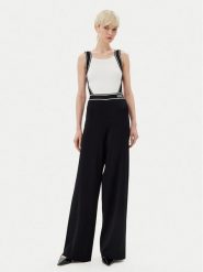 KARL LAGERFELD Kombinezon A2W13021 Czarny Slim Fit. Czarne sukienki damskie KARL LAGERFELD, bez wzorów, z wiskozy, bez ramiączek. Za 1,139.00 zł.