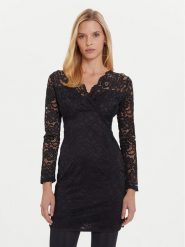 Morgan Sukienka koktajlowa 252-RENEE Czarny Slim Fit. Czarne sukienki damskie Morgan, bez wzorów, z syntetyku, wizytowe, bez ramiączek. Za 359.99 zł.