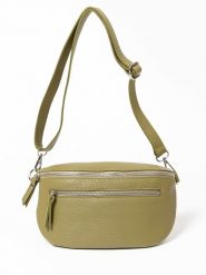 Lucca Baldi Skórzana saszetka "Burano" w kolorze oliwkowym - 30 x 19 x 2 cm rozmiar: onesize. Zielone nerki i saszetki damskie Lucca Baldi, bez wzorów, z materiału. Za 241.56 zł.