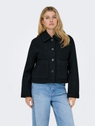 JDY Kurtka przejściowa w kolorze czarnym rozmiar: L. Czarne kurtki damskie JDY, l, bez wzorów, bez kaptura. Za 184.89 zł.