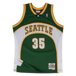 Koszulka NBA Seattle Supersonics Kevin Durant Swingman 2007/08. Zielone koszulki damskie Mitchell & Ness, bez wzorów, bez kołnierzyka, bez ramiączek. W wyprzedaży za 402.00 zł.