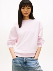 Tommy Jeans Bluza Kobiety Bawełna (100%) różowy, XS. Czerwone bluzy damskie Tommy Jeans, xs, bez wzorów, z bawełny, bez kaptura. Za 279.95 zł.