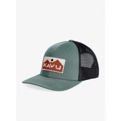 Czapka z daszkiem Kavu Above Standard - dark forest. Zielone czapki z daszkiem damskie KAVU, bez wzorów. Za 149.99 zł.