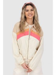 Alife and kickin Kurtka "Rya" w kolorze kremowo-różowym rozmiar: XL. Brązowe kurtki damskie Alife and Kickin, xl, bez wzorów, bez kaptura. Za 130.99 zł.