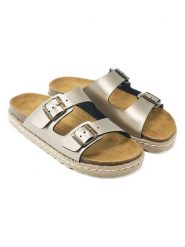 Mandel Klapki w kolorze brązowym rozmiar: 39. Brązowe klapki damskie Mandel, bez wzorów, z otwartym noskiem, bez obcasa, bez zapięcia. Za 152.99 zł.