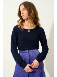 AUTHENTIC CASHMERE Kaszmirowy sweter "Glyder" w kolorze granatowym rozmiar: M. Niebieskie swetry klasyczne damskie AUTHENTIC CASHMERE, m, z kaszmiru, bez kołnierzyka. Za 326.99 zł.