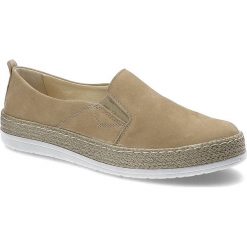 Beżowe Espadryle Wasak Wygodne Buty Damskie. Brązowe espadryle damskie Wasak, z aplikacjami, z nubiku, bez obcasa. Za 179.00 zł.