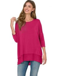 Heine Koszulka w kolorze różowym rozmiar: 34. Różowe bluzki damskie Heine, bez wzorów, bez kołnierzyka, bez ramiączek. Za 126.99 zł.