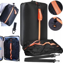 Torba kompresyjna zwiększająca pojemność Travel Vacuum Bag Aerogogo VB0-L 30L. Czarne torby podróżne AEROGOGO, bez wzorów, z materiału. Za 179.00 zł.