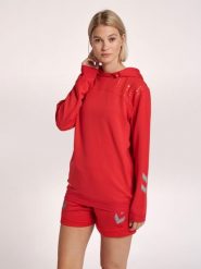 Damska bluza z kapturem Hummel hmlLEAD poly. Czerwone bluzy damskie Hummel, s, bez wzorów, z materiału, z kapturem. Za 169.00 zł.