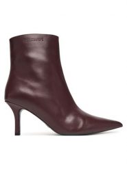 Patrizia Pepe Botki 8Y0130 L166 Fioletowy. Fioletowe botki damskie Patrizia Pepe, ze skóry, bez obcasa, na szpilce, bez zapięcia. Za 1,579.00 zł.