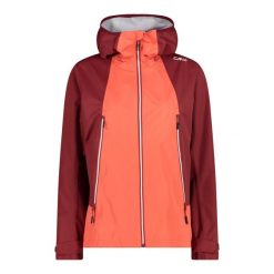 Kurtka z kapturem shell unlimitech damska CMP. Czerwone kurtki damskie CMP, bez wzorów, z kapturem. Za 506.50 zł.