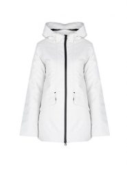 Geox Kurtka "Gendry" | W2621A T2940 | Kobieta | Biały. Białe kurtki damskie Geox, s, bez wzorów, z poliesteru, z kapturem. W wyprzedaży za 579.00 zł.