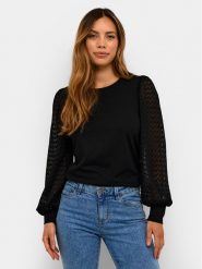 Kaffe Bluzka Serena 10508116 Czarny Regular Fit. Czarne bluzki damskie Kaffe, xs, bez wzorów, z wiskozy, bez kołnierzyka, bez ramiączek. Za 259.99 zł.
