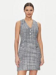 Guess Sukienka koktajlowa W5GK0E WH7I0 Szary Bodycon Fit. Szare sukienki damskie Guess, z aplikacjami, z syntetyku, wizytowe, bez ramiączek. Za 377.00 zł.