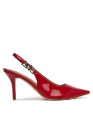 Guess Szpilki FLTNS5 PAF05 Czerwony. Czerwone szpilki damskie Guess, z aplikacjami, z lakierowanej skóry, bez obcasa, na szpilce, bez zapięcia. Za 489.99 zł.