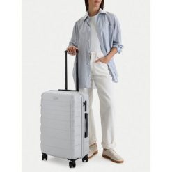 Walizka średnia GINO ROSSI. Szare walizki Gino Rossi, bez wzorów, średnie. Za 279.99 zł.