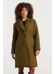 Smashed Lemon Płaszcz przejściowy w kolorze khaki rozmiar: S. Brązowe płaszcze damskie Smashed Lemon, s, bez wzorów, bez kaptura. Za 181.76 zł.
