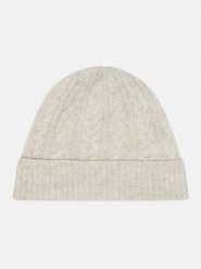 Just Cashmere Kaszmirowa czapka "Cleo" w kolorze kremowym rozmiar: onesize. Szare czapki damskie Just Cashmere, bez wzorów, z kaszmiru. Za 143.99 zł.