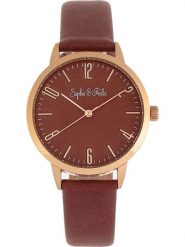 Sophie & Freda Zegarek kwarcowy "Vancouver" w kolorze złoto-brązowym rozmiar: onesize. Brązowe, analogowe zegarki damskie Sophie & Freda, metalowe. Za 173.99 zł.