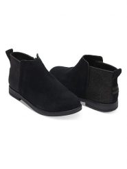 TOMS Skórzane botki w kolorze czarnym rozmiar: 37. Czarne botki damskie TOMS, bez obcasa, bez zapięcia. Za 213.95 zł.