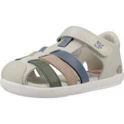 Sandały GARVALIN 262325G Beżowy. Brązowe sandały damskie Garvalin, bez wzorów, ze skóry, bez obcasa, bez zapięcia. Za 240.99 zł.