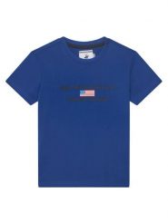 Beverly Hills Polo Club T-Shirt P-SS26B-TS0132 Niebieski Regular Fit. Niebieskie t-shirty i koszulki chłopięce Beverly Hills Polo Club, bez wzorów, z bawełny, bez kołnierzyka, bez ramiączek. Za 119.99 zł.